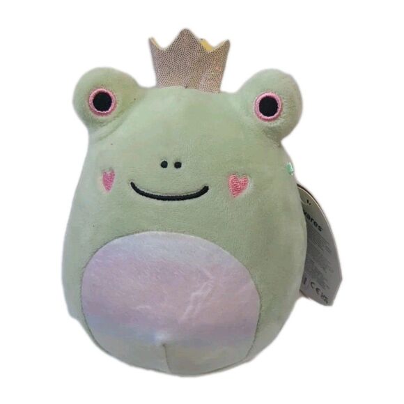 Squishmallows Fenra Frog Prince Hearts Plush S5 1656  5 Inch 2022 - Picture 2 of 7